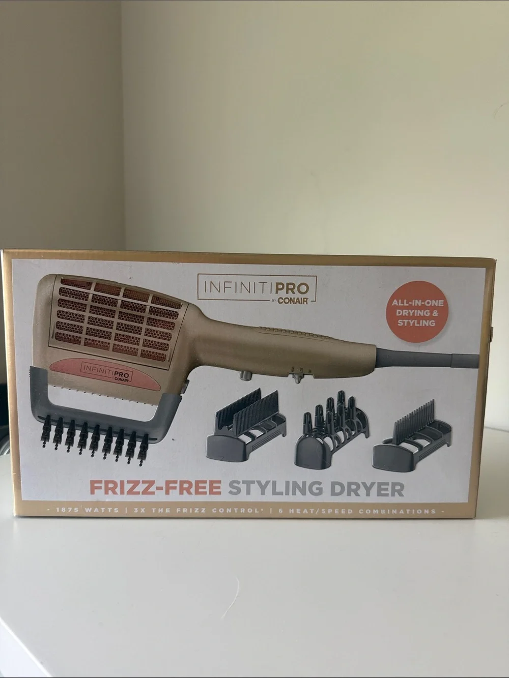 InfinitiPRO by Conair Frizz-Free Styling Dryer - Gold